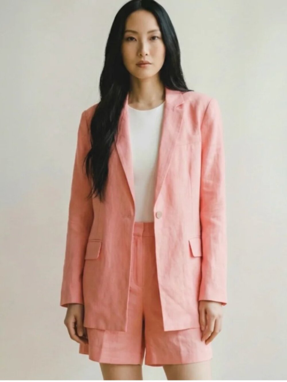 Staud Maxwell 100% Linen Blazer
